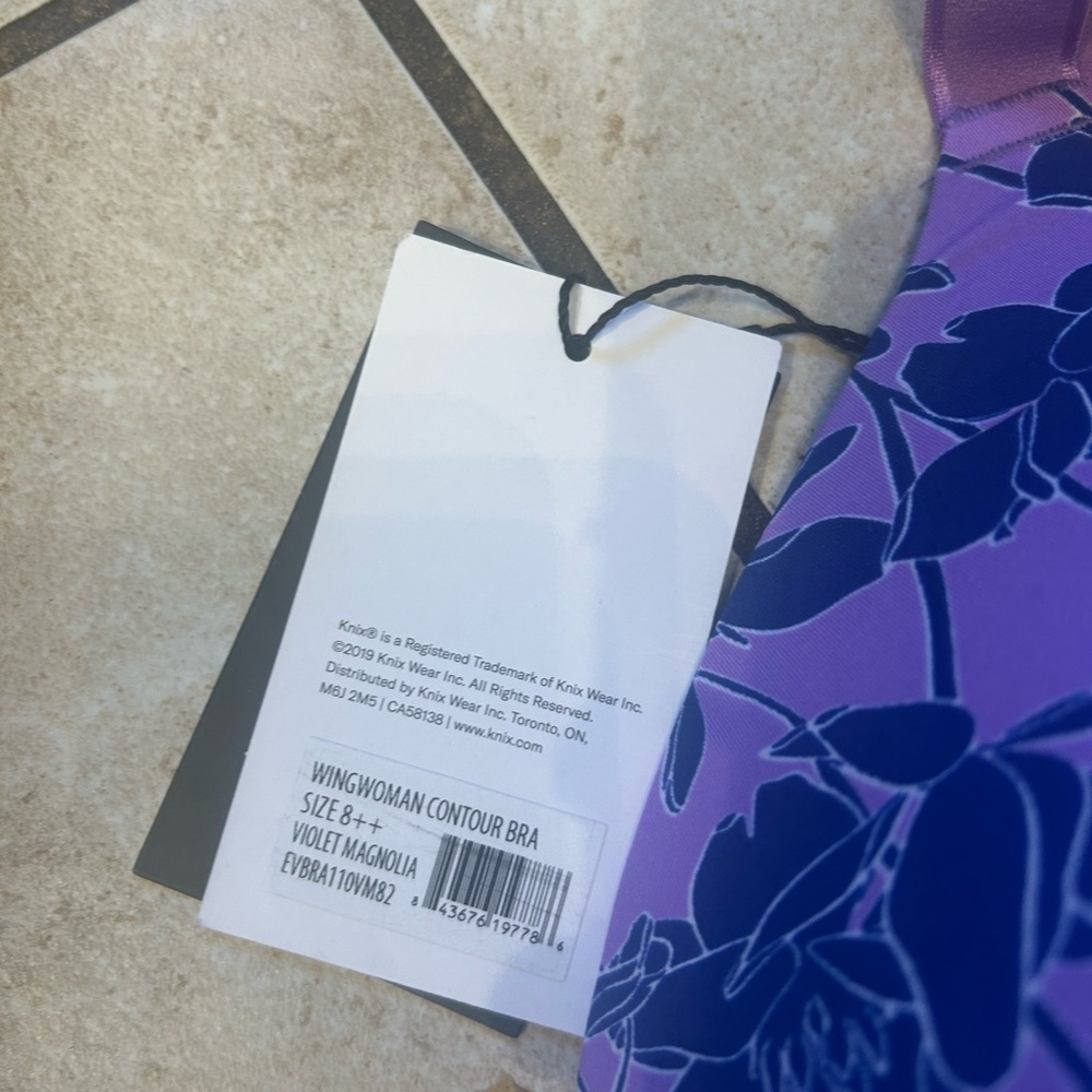 Knix Purple Floral Bra - Picture 5 of 8